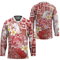 Tonga Christmas Hockey Jersey Kilisimasi Fiefia Retro Style Red - Polynesian Pride