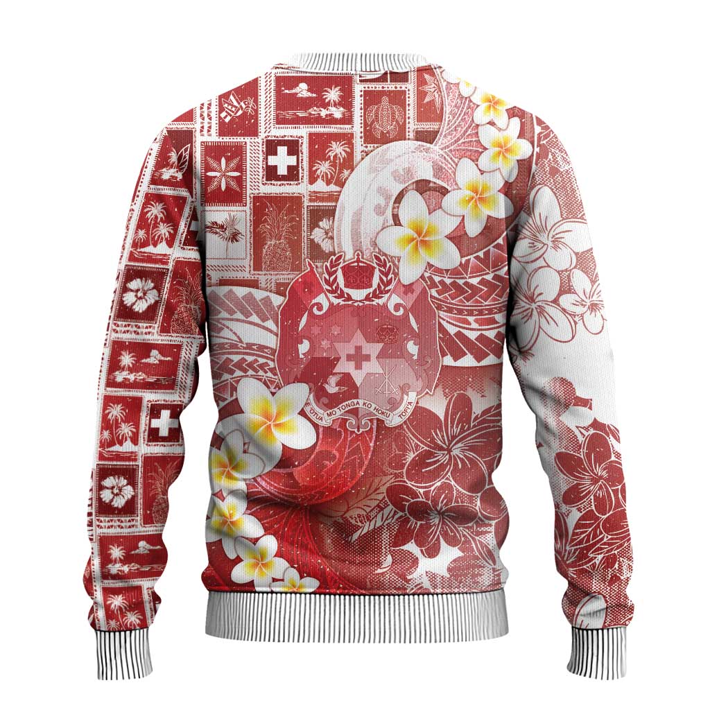 Tonga Christmas Ugly Christmas Sweater Kilisimasi Fiefia Retro Style Red LT05 - Polynesian Pride