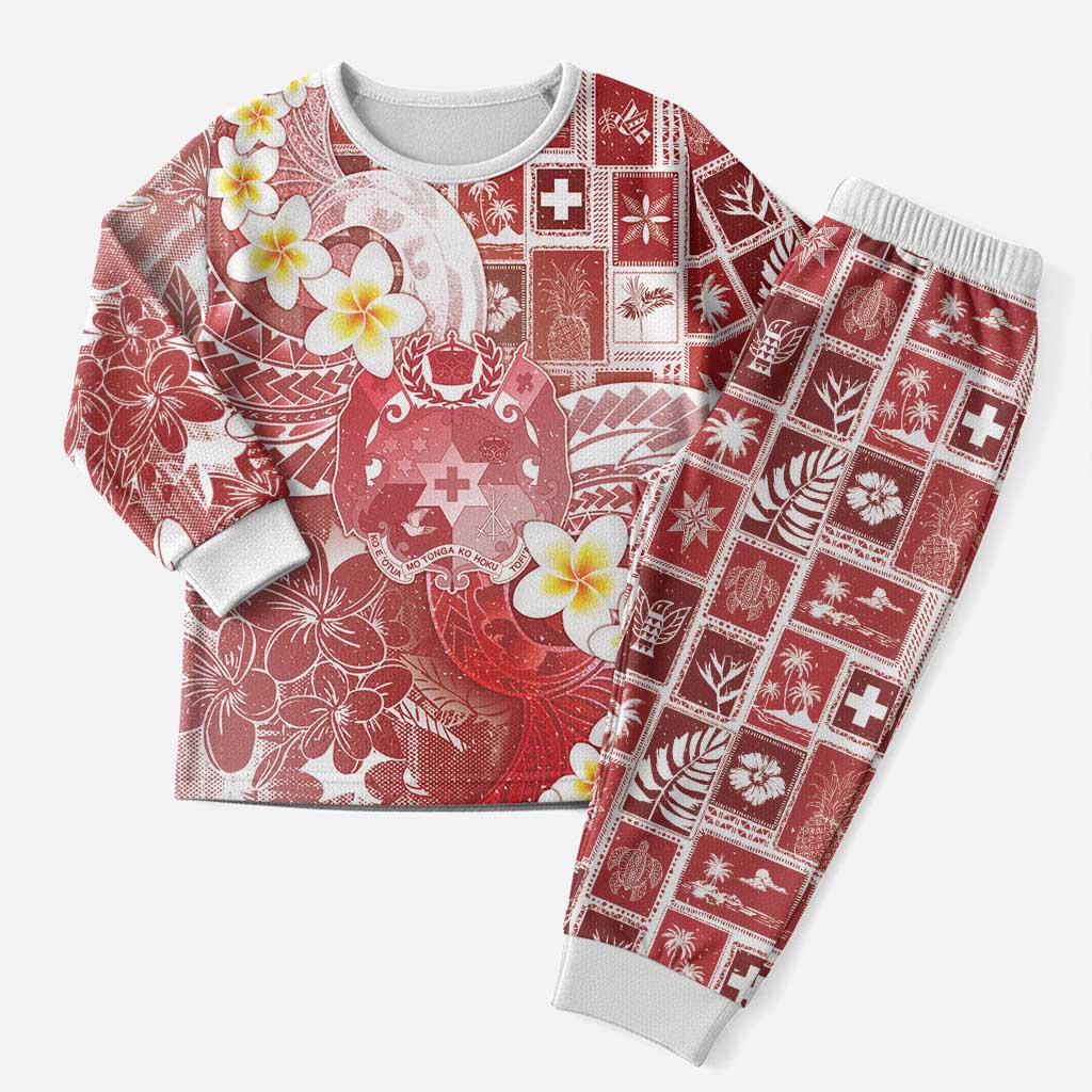 Tonga Christmas Pajama Set Kilisimasi Fiefia Retro Style Red LT05 Men Red - Polynesian Pride