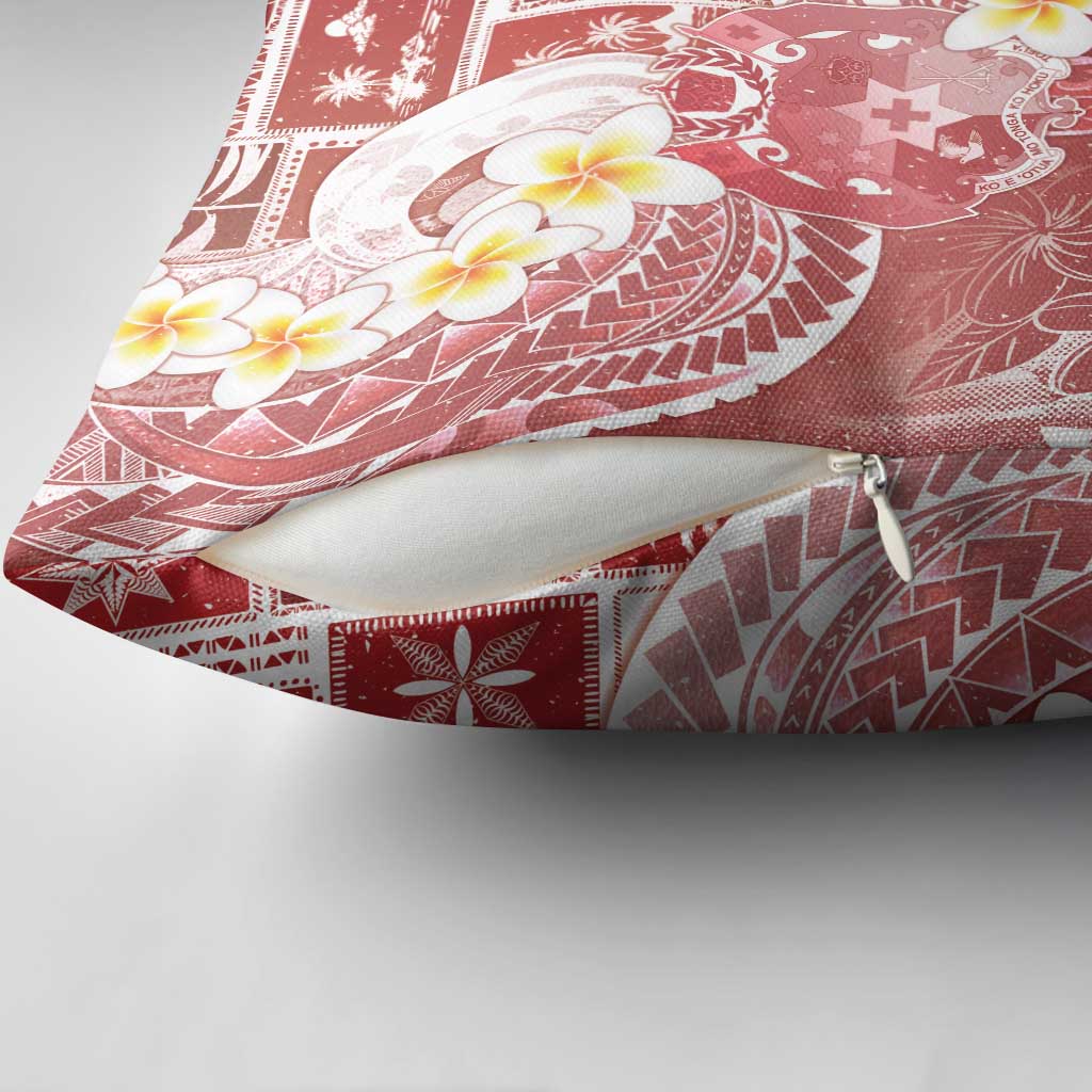 Tonga Christmas Pillow Cover Kilisimasi Fiefia Retro Style Red - Polynesian Pride