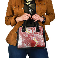 Tonga Christmas Shoulder Handbag Kilisimasi Fiefia Retro Style Red - Polynesian Pride