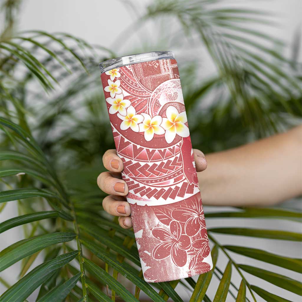 Tonga Christmas Skinny Tumbler Kilisimasi Fiefia Retro Style Red - Polynesian Pride