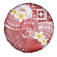 Tonga Christmas Spare Tire Cover Kilisimasi Fiefia Retro Style Red - Polynesian Pride