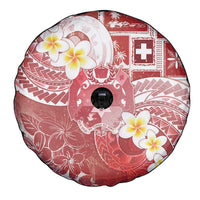 Tonga Christmas Spare Tire Cover Kilisimasi Fiefia Retro Style Red - Polynesian Pride