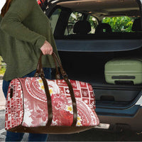 Tonga Christmas Travel Bag Kilisimasi Fiefia Retro Style Red - Polynesian Pride