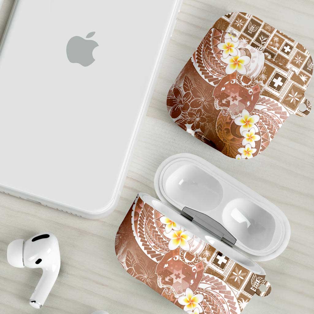 Tonga Christmas AirPods Case Kilisimasi Fiefia Retro Style Brown - Polynesian Pride