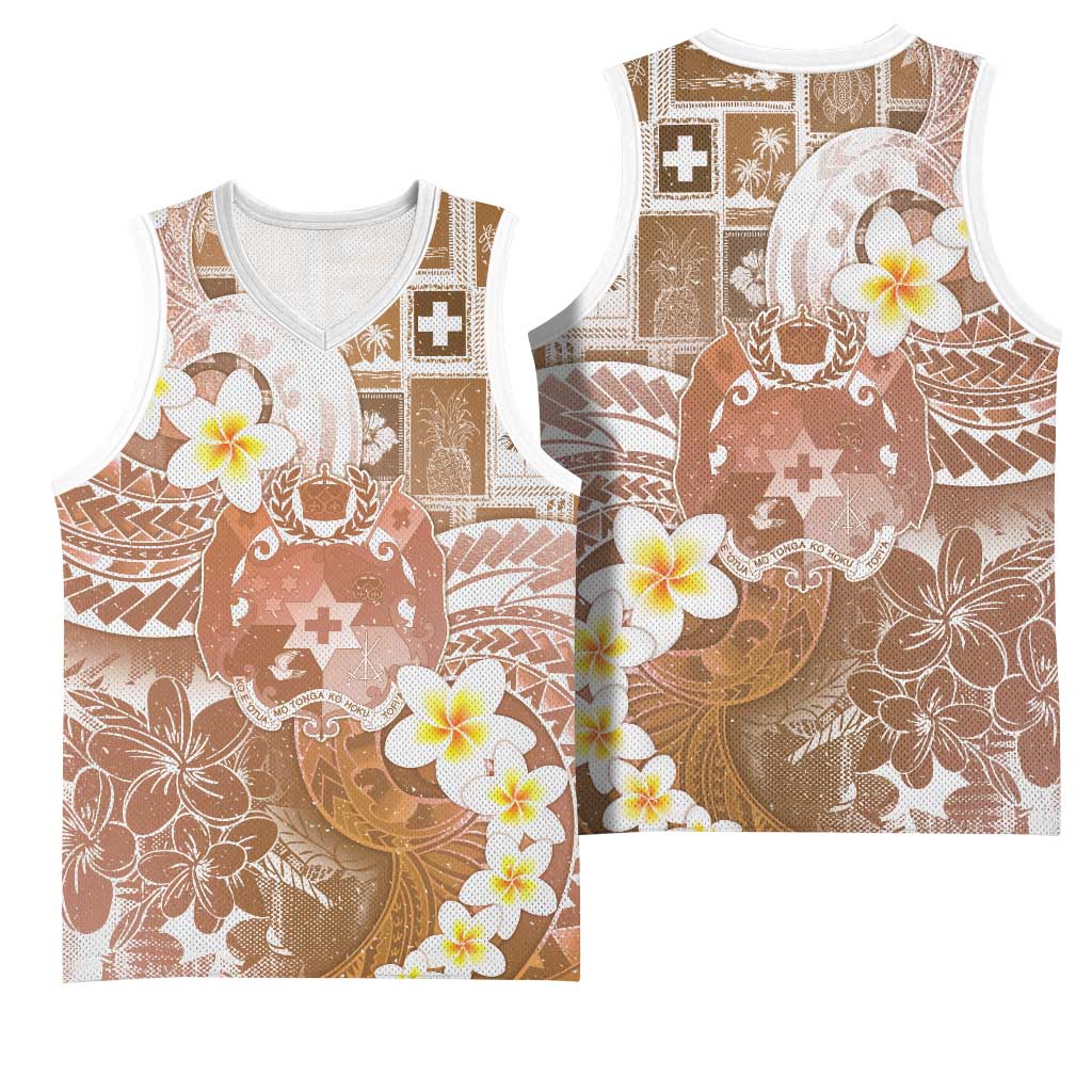 Tonga Christmas Basketball Jersey Kilisimasi Fiefia Retro Style Brown - Polynesian Pride