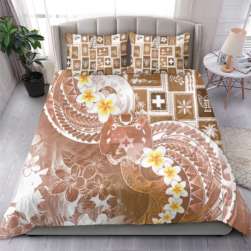 Tonga Christmas Bedding Set Kilisimasi Fiefia Retro Style Brown - Polynesian Pride
