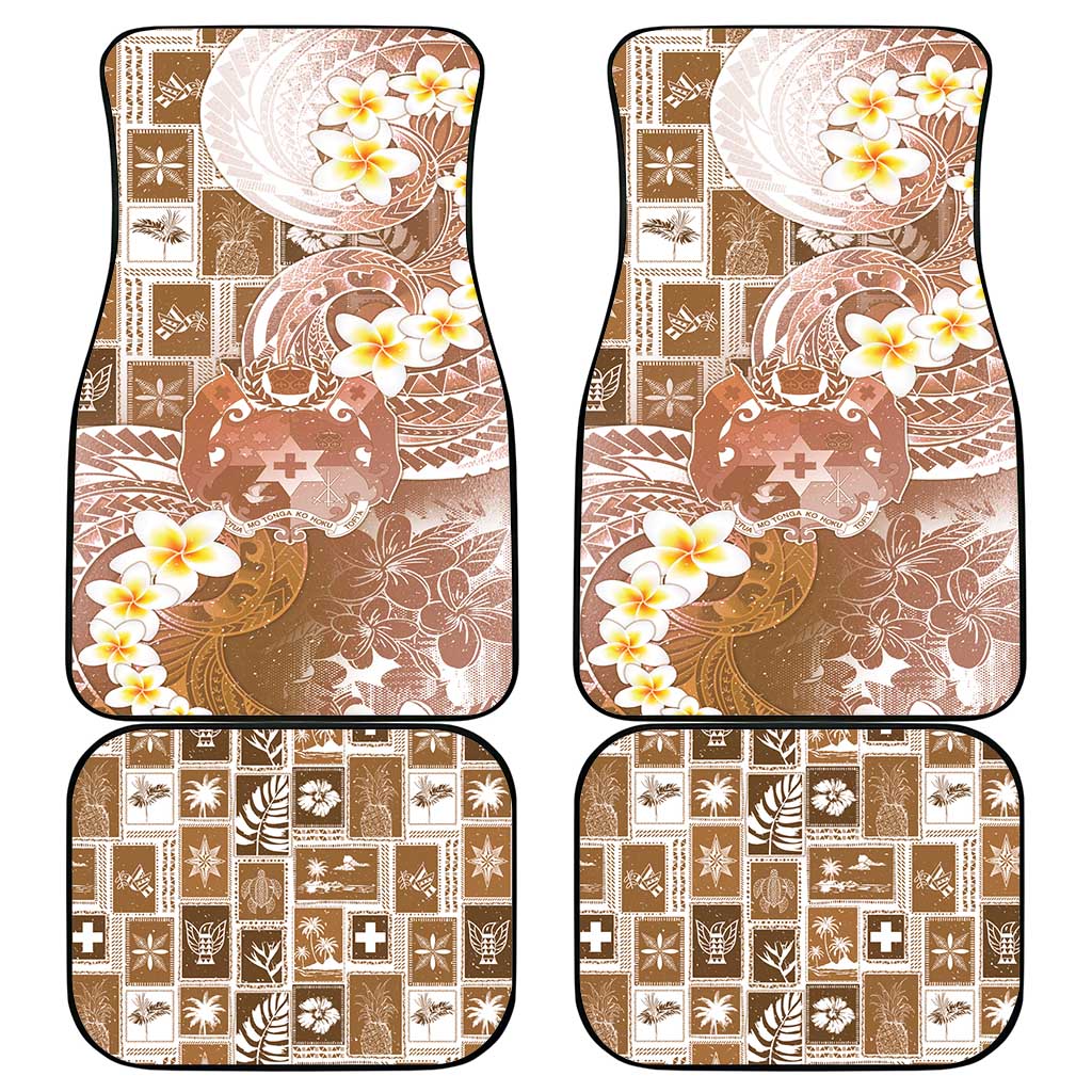 Tonga Christmas Car Mats Kilisimasi Fiefia Retro Style Brown LT05 - Polynesian Pride