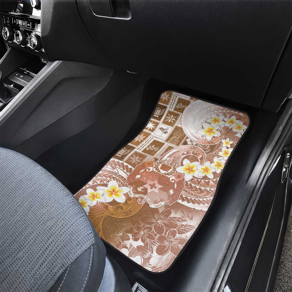 Tonga Christmas Car Mats Kilisimasi Fiefia Retro Style Brown LT05 - Polynesian Pride