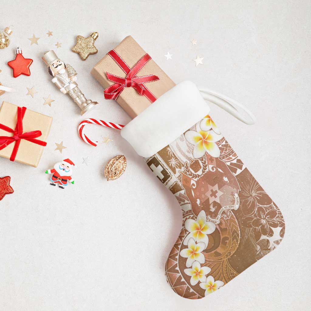 Tonga Christmas Stocking Kilisimasi Fiefia Retro Style Brown - Polynesian Pride