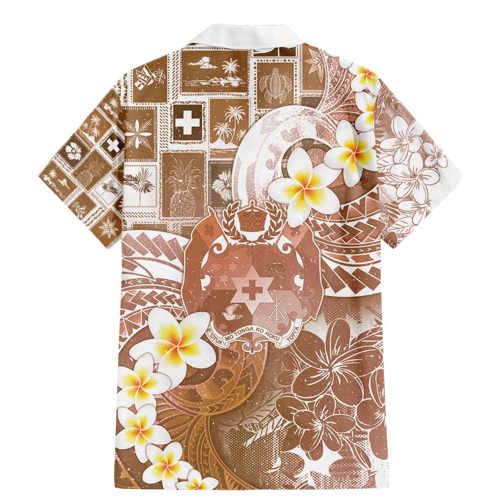 Tonga Christmas Family Matching Mermaid Dress and Hawaiian Shirt Kilisimasi Fiefia Retro Style Brown - Polynesian Pride