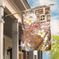 Tonga Christmas Garden Flag Kilisimasi Fiefia Retro Style Brown - Polynesian Pride