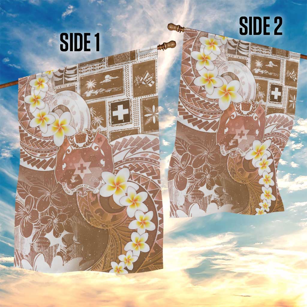 Tonga Christmas Garden Flag Kilisimasi Fiefia Retro Style Brown - Polynesian Pride