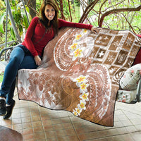 Tonga Christmas Quilt Kilisimasi Fiefia Retro Style Brown - Polynesian Pride