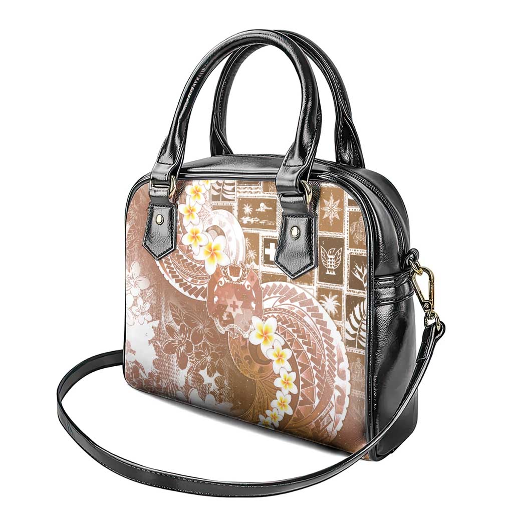 Tonga Christmas Shoulder Handbag Kilisimasi Fiefia Retro Style Brown - Polynesian Pride