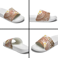 Tonga Christmas Slide Sandals Kilisimasi Fiefia Retro Style Brown - Polynesian Pride