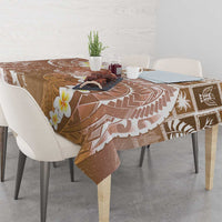 Tonga Christmas Tablecloth Kilisimasi Fiefia Retro Style Brown - Polynesian Pride