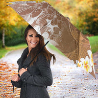 Tonga Christmas Umbrella Kilisimasi Fiefia Retro Style Brown - Polynesian Pride