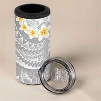 Tonga Christmas 4 in 1 Can Cooler Tumbler Kilisimasi Fiefia Retro Style White - Polynesian Pride