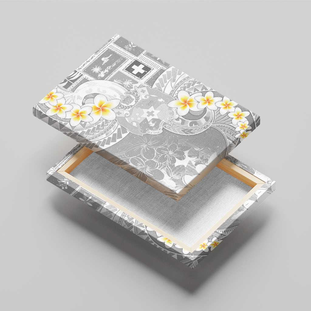 Tonga Christmas Canvas Wall Art Kilisimasi Fiefia Retro Style White - Polynesian Pride