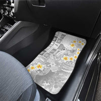 Tonga Christmas Car Mats Kilisimasi Fiefia Retro Style White - Polynesian Pride