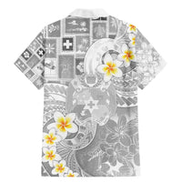 Tonga Christmas Family Matching Mermaid Dress and Hawaiian Shirt Kilisimasi Fiefia Retro Style White - Polynesian Pride