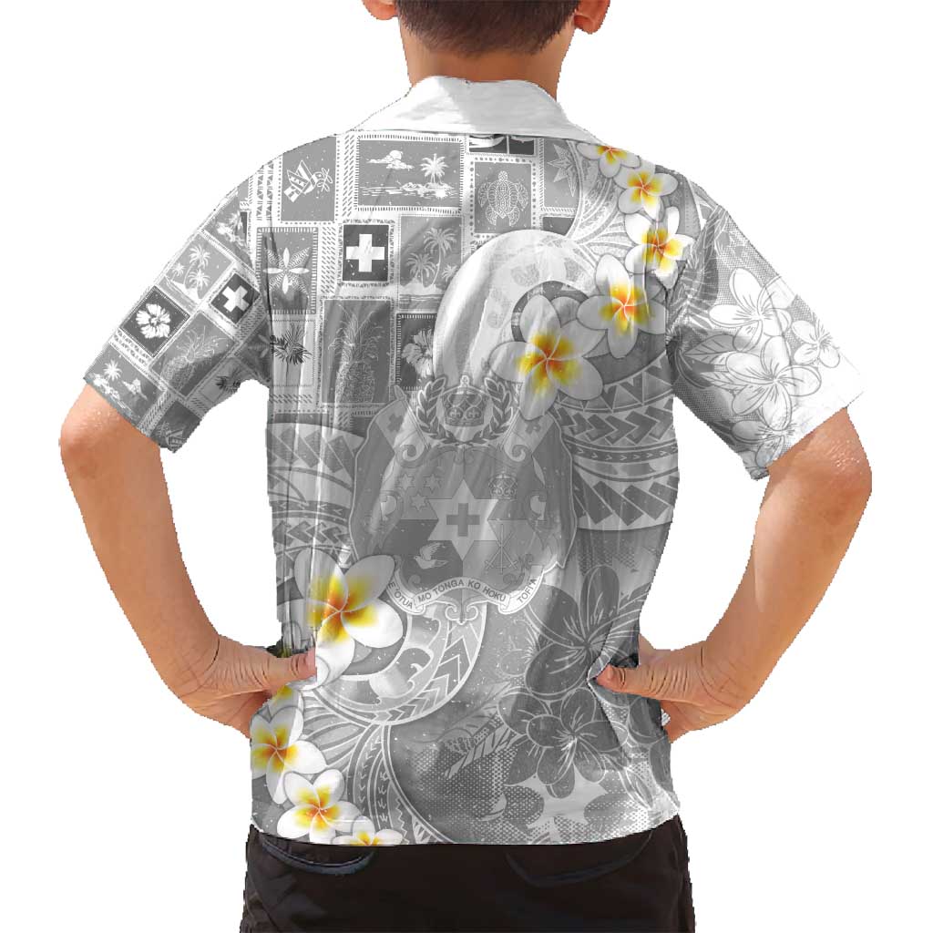 Tonga Christmas Family Matching Summer Maxi Dress and Hawaiian Shirt Kilisimasi Fiefia Retro Style White - Polynesian Pride