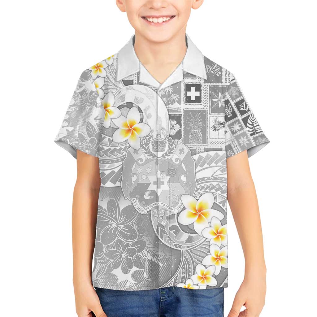 Tonga Christmas Family Matching Summer Maxi Dress and Hawaiian Shirt Kilisimasi Fiefia Retro Style White - Polynesian Pride