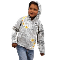 Tonga Christmas Kid Hoodie Kilisimasi Fiefia Retro Style White - Polynesian Pride