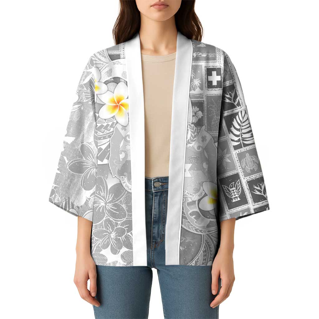 Tonga Christmas Kimono Kilisimasi Fiefia Retro Style White - Polynesian Pride