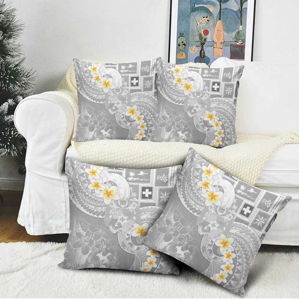 Tonga Christmas Pillow Cover Kilisimasi Fiefia Retro Style White - Polynesian Pride