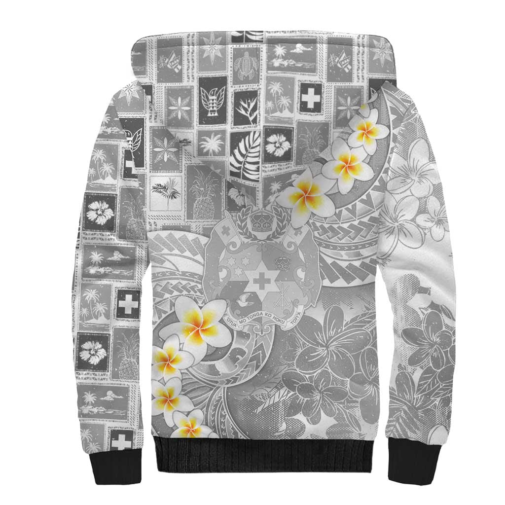 Tonga Christmas Sherpa Hoodie Kilisimasi Fiefia Retro Style White - Polynesian Pride