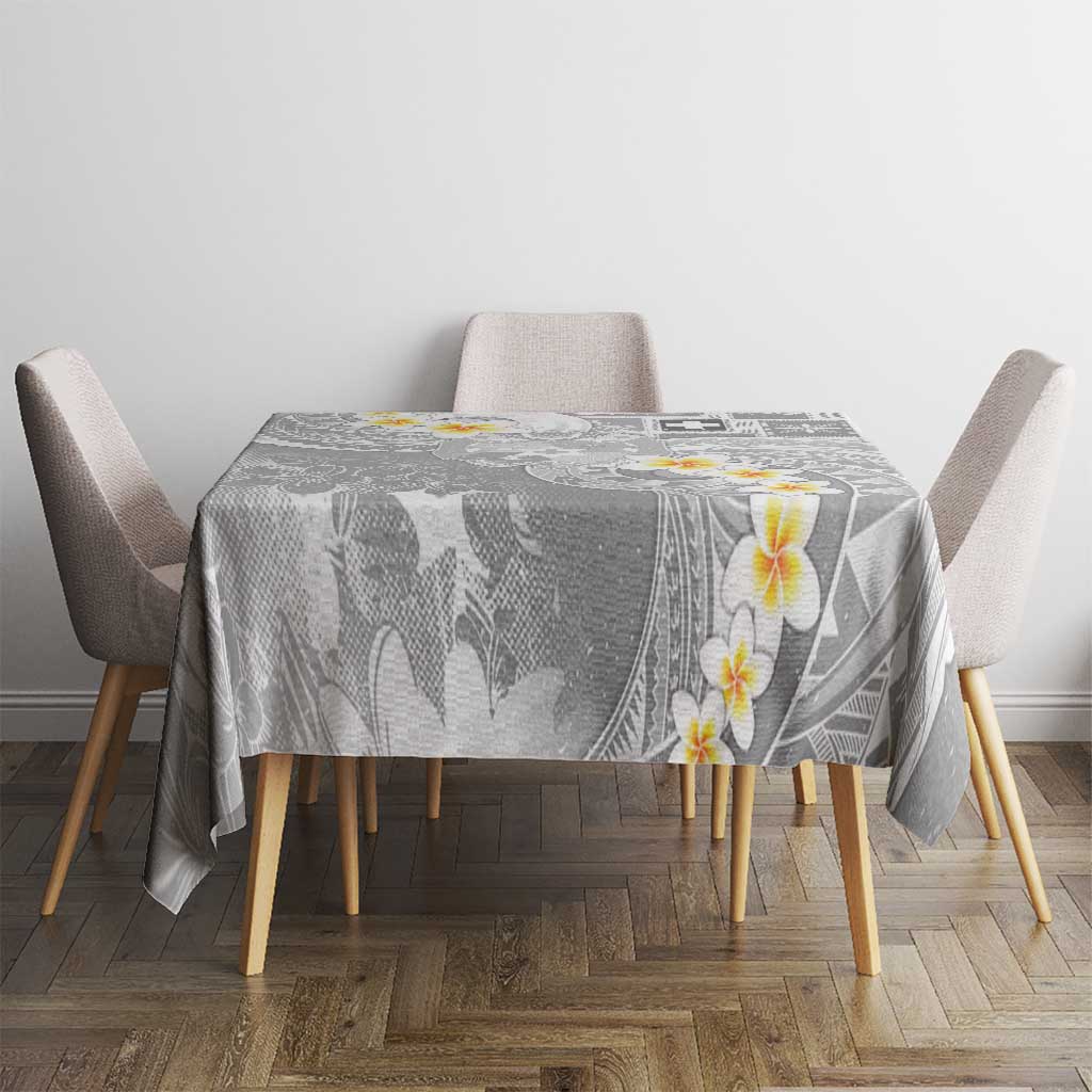 Tonga Christmas Tablecloth Kilisimasi Fiefia Retro Style White - Polynesian Pride