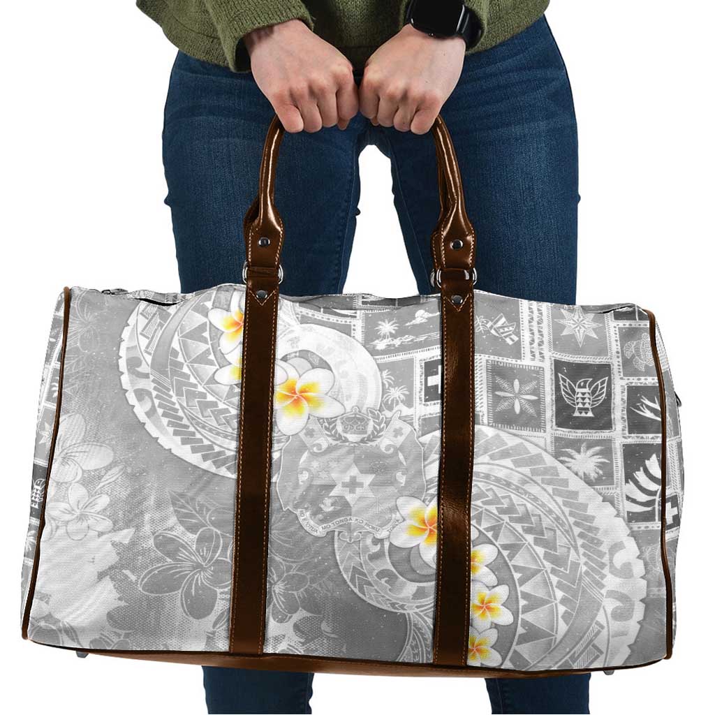 Tonga Christmas Travel Bag Kilisimasi Fiefia Retro Style White - Polynesian Pride