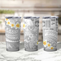 Tonga Christmas Tumbler Cup Kilisimasi Fiefia Retro Style White - Polynesian Pride