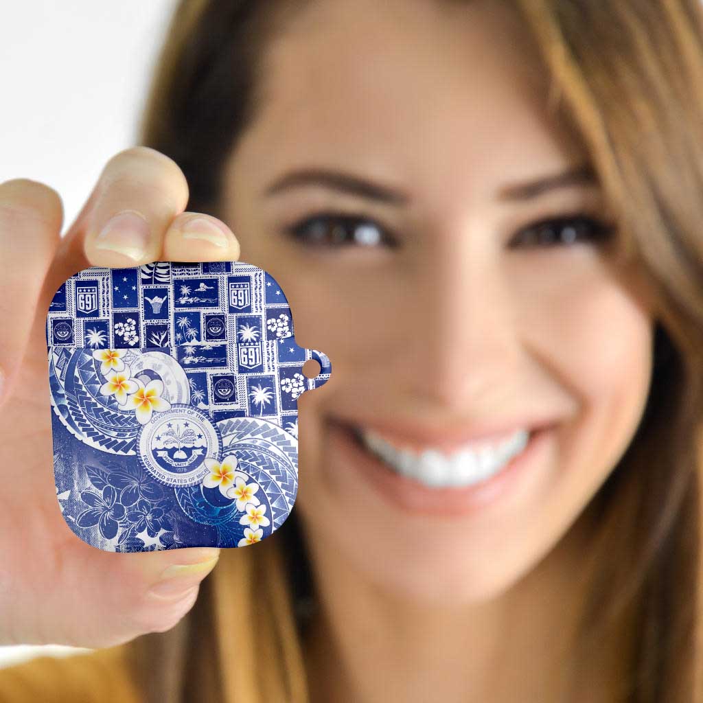 Federated States Of Micronesia Christmas AirPods Case Retro Style Bright Version - Polynesian Pride