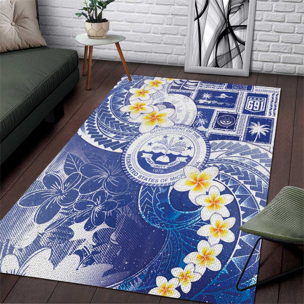 Federated States Of Micronesia Christmas Area Rug Retro Style Bright Version - Polynesian Pride