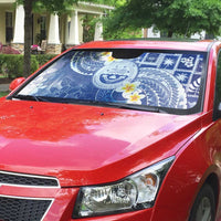 Federated States Of Micronesia Christmas Auto Sun Shade Retro Style Bright Version - Polynesian Pride