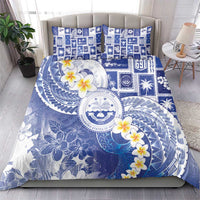Federated States Of Micronesia Christmas Bedding Set Retro Style Bright Version - Polynesian Pride
