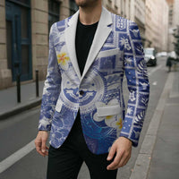 Federated States Of Micronesia Christmas Blazer Retro Style Bright Version - Polynesian Pride