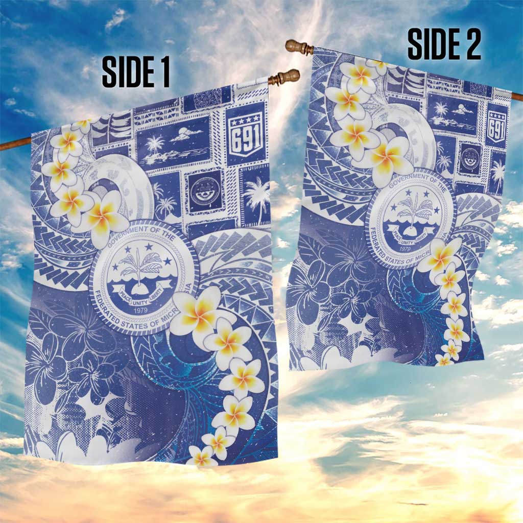 Federated States Of Micronesia Christmas Garden Flag Retro Style Bright Version - Polynesian Pride