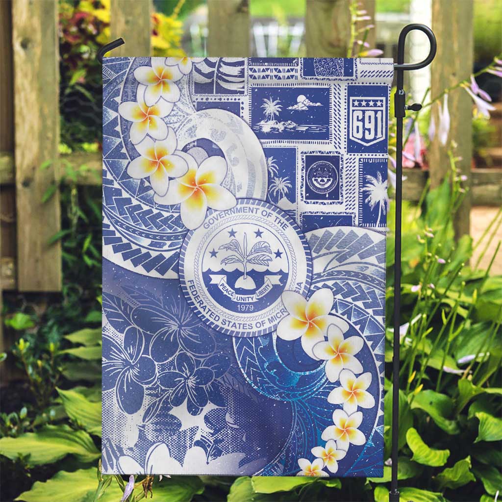Federated States Of Micronesia Christmas Garden Flag Retro Style Bright Version - Polynesian Pride
