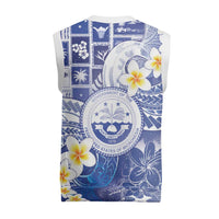 Federated States Of Micronesia Christmas Knitted V-Neck Vest Retro Style Bright Version LT05 - Polynesian Pride