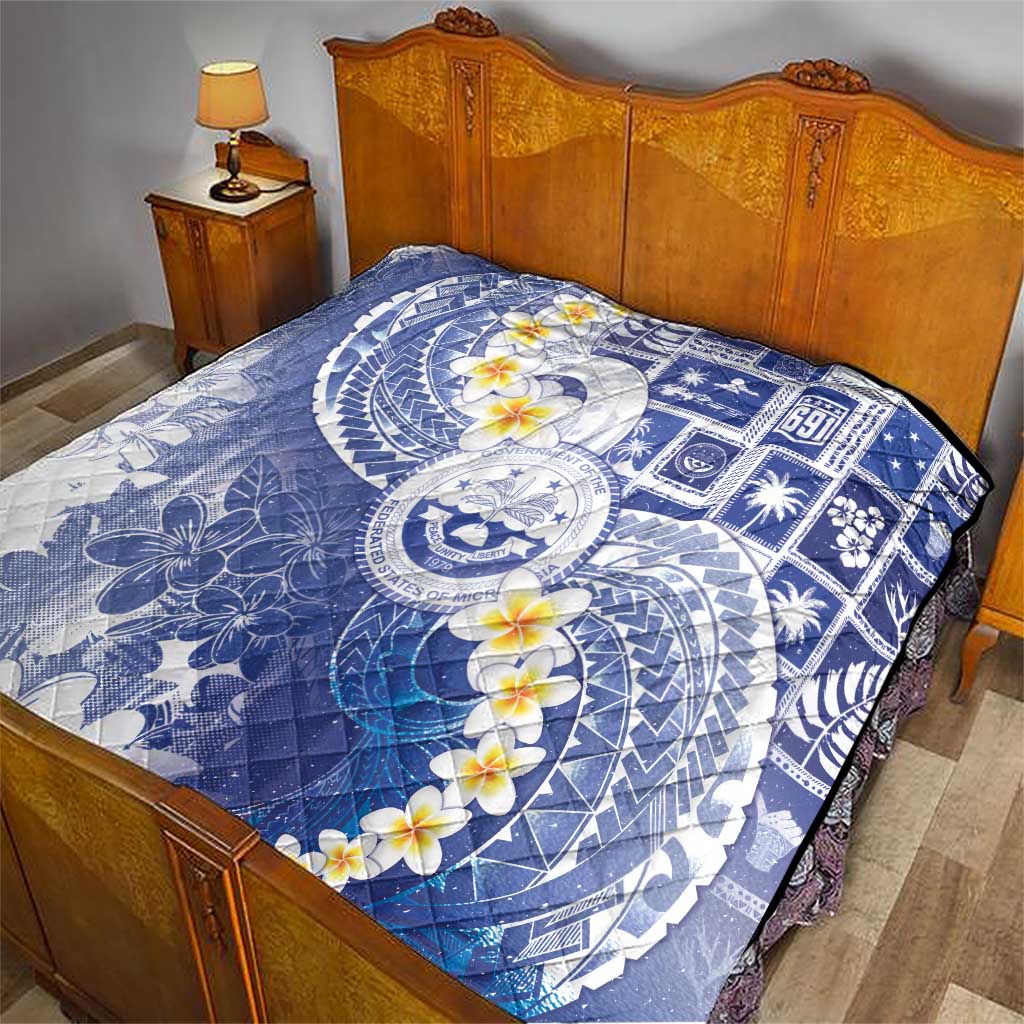 Federated States Of Micronesia Christmas Quilt Retro Style Bright Version - Polynesian Pride