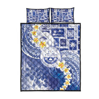 Federated States Of Micronesia Christmas Quilt Bed Set Retro Style Bright Version - Polynesian Pride