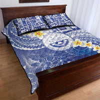 Federated States Of Micronesia Christmas Quilt Bed Set Retro Style Bright Version - Polynesian Pride