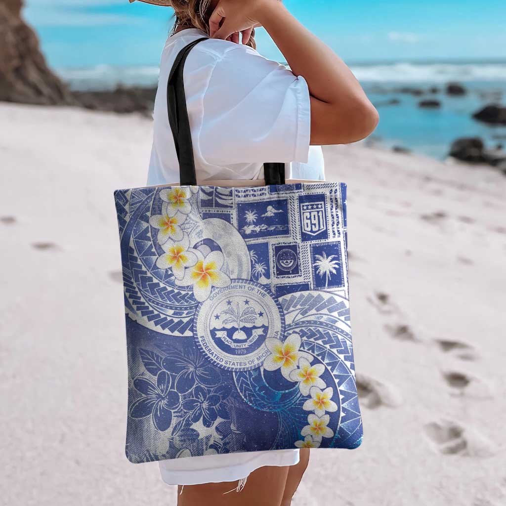 Federated States Of Micronesia Christmas Tote Bag Retro Style Bright Version - Polynesian Pride