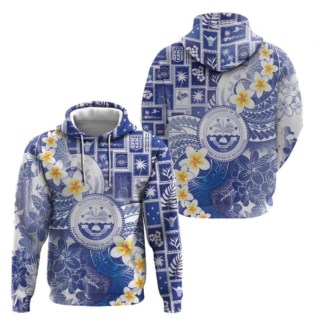 Federated States Of Micronesia Christmas Zip Hoodie Retro Style Bright Version - Polynesian Pride