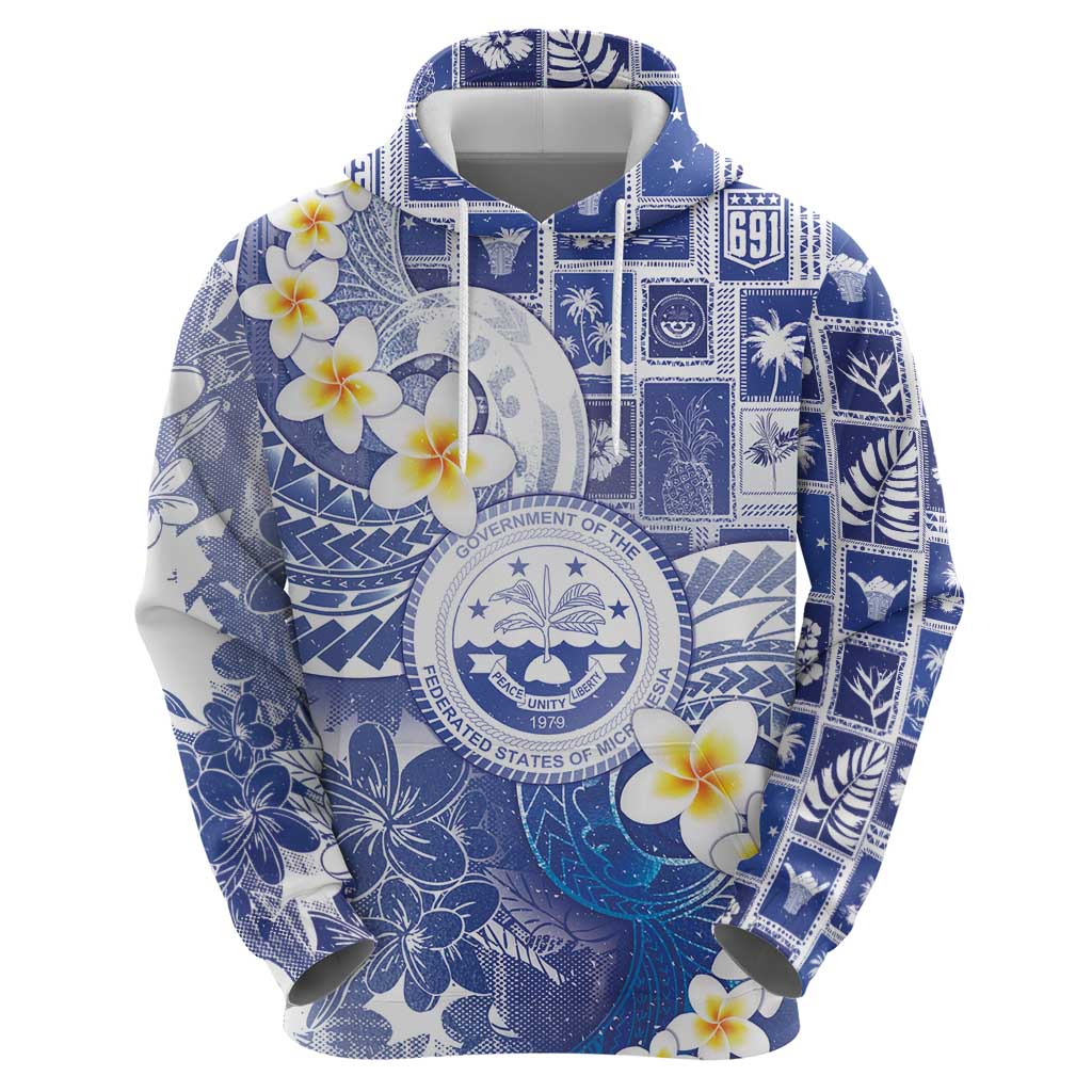 Federated States Of Micronesia Christmas Zip Hoodie Retro Style Bright Version - Polynesian Pride
